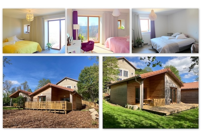 Grand Gite Groupe Loire 42 Une grande maison et des chalets en pleine nature