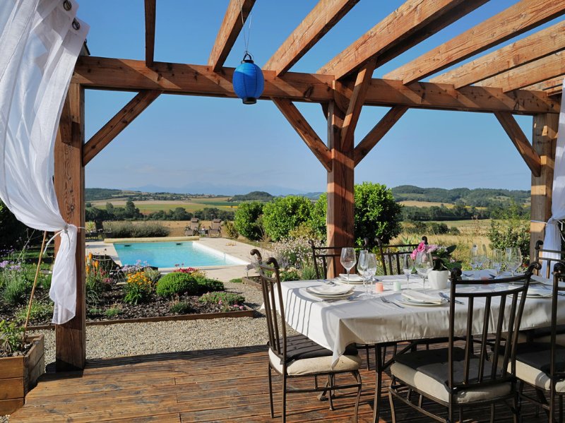 Grand Gite Groupe Aude 11 Villa Las Capelas, vue sur les Pyrénées