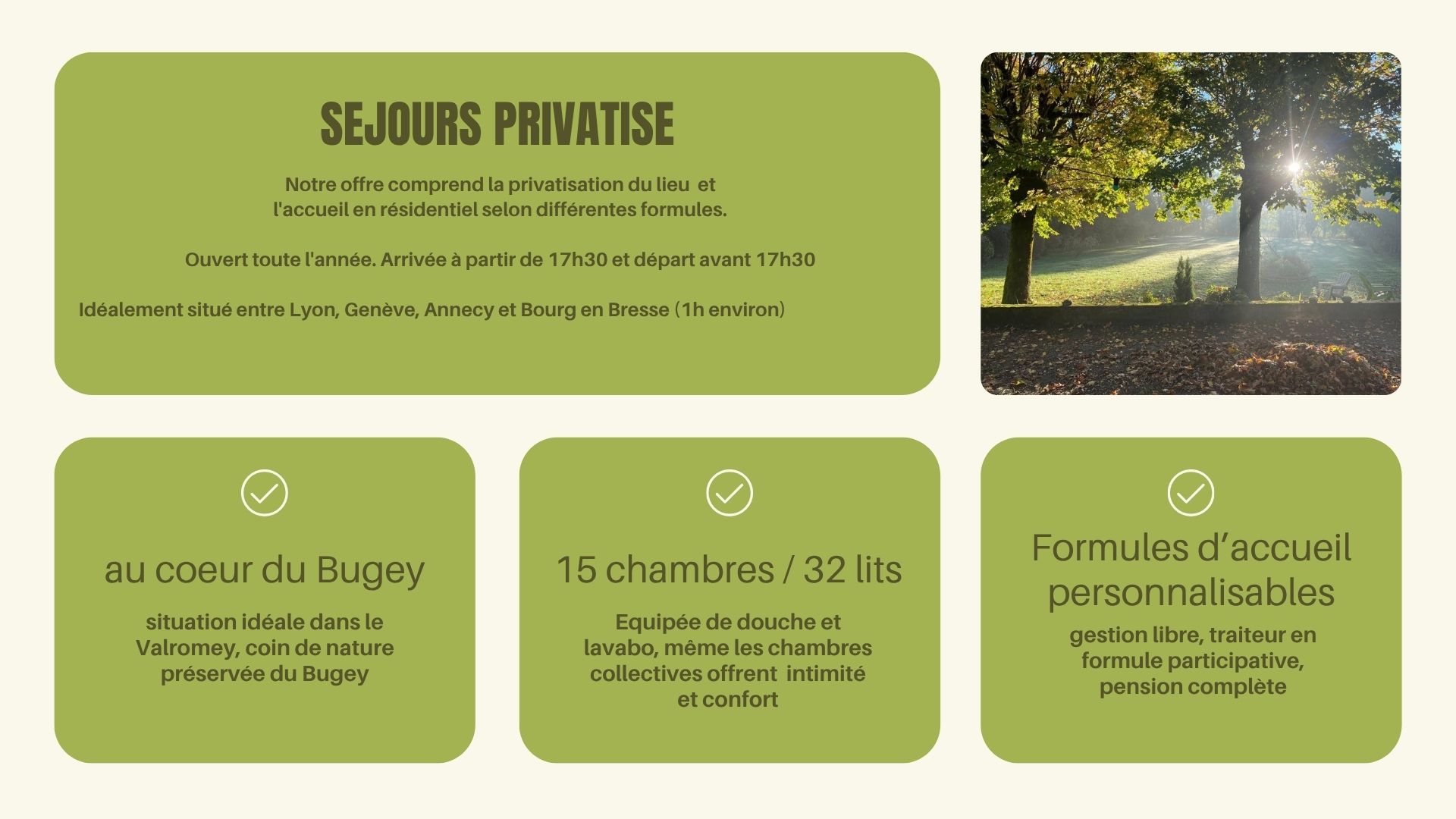 Grand Gite Groupe Ain 01 gite de groupe Val d'Orey dans le Bugey