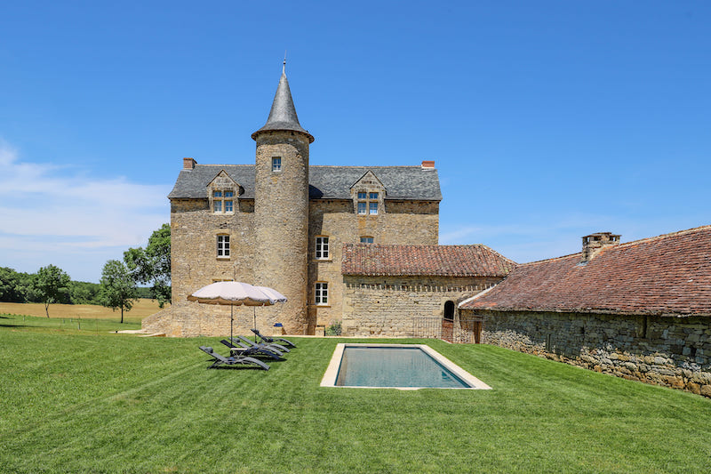 Grand Gite Groupe Tarn-et-Garonne 82 Château de Cambayrac avec piscine chauffée 